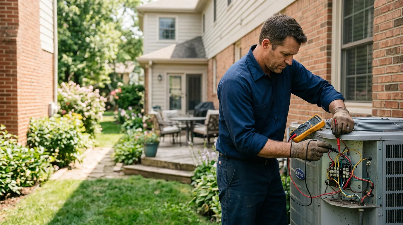 HVAC technician working near Fort Pierre, SD